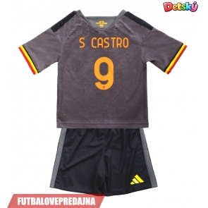 Lacne Dětský Futbalové dres AS Roma Santiago Castro #9 2026-27 Krátky Rukáv - Tretina (+ trenírky)